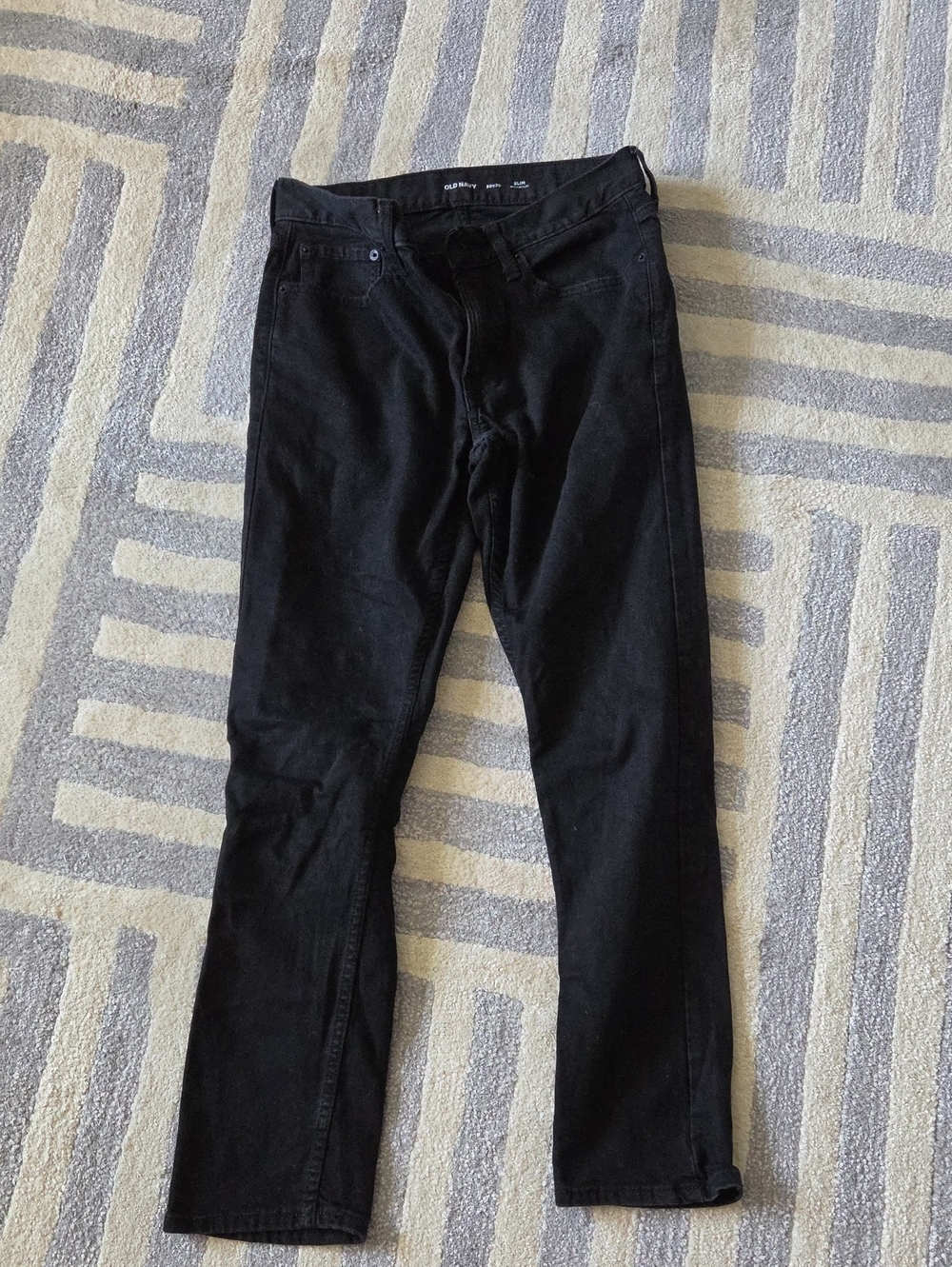 Men's Black Casual Pants - Slim, Classic Straight Fit
